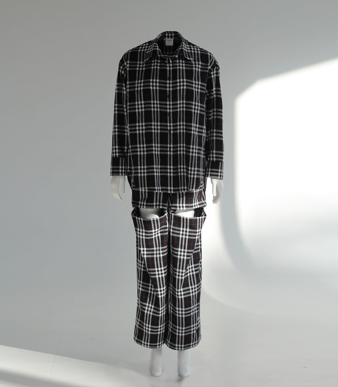 Y.S. SOKOL BLACK CHECK SUIT