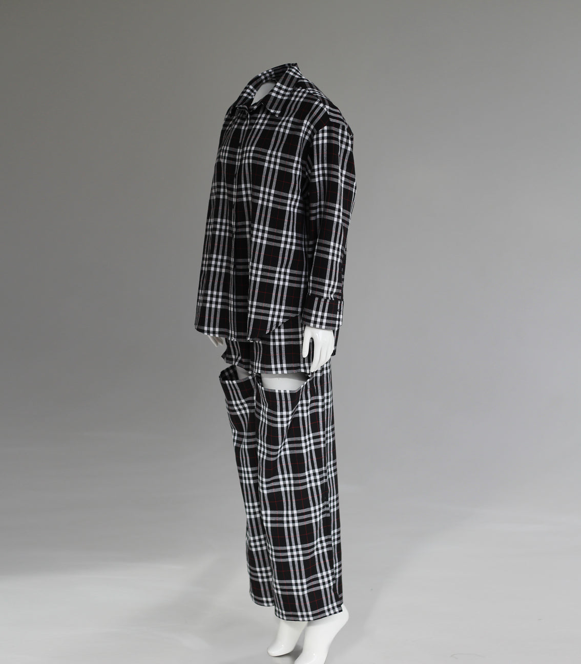 Y.S. SOKOL BLACK CHECK SUIT