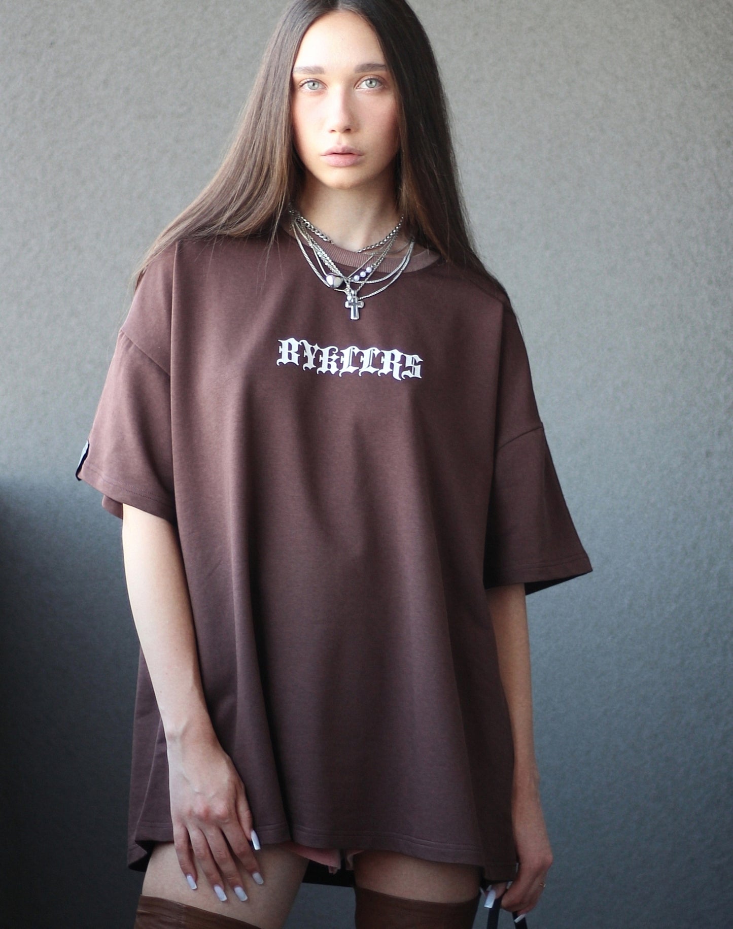BYKLLRS Oversize T-Shirt — Chocolate Brown