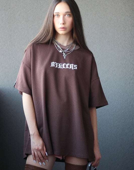BYKLLRS Oversize T-Shirt — Chocolate Brown