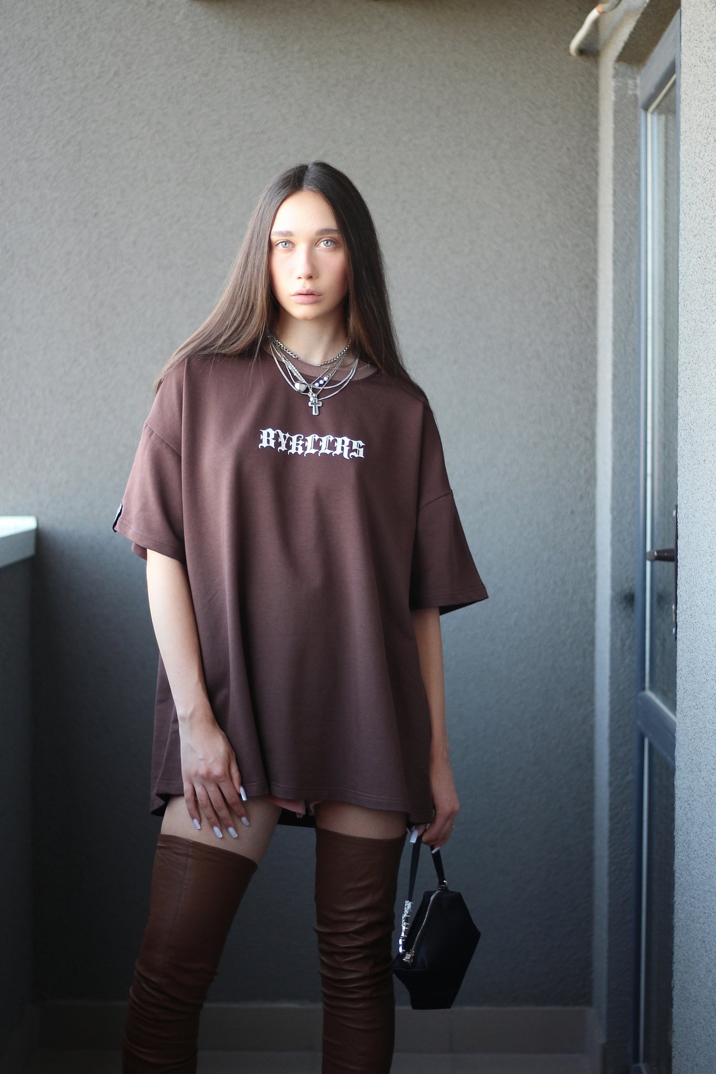 BYKLLRS Oversize T-Shirt — Chocolate Brown
