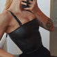 KLLRS NOT YOURS polymer leather top